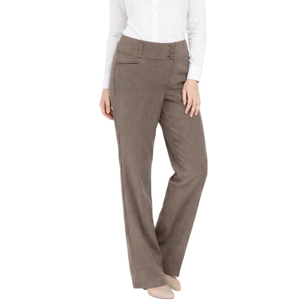The Limited Drew Fit Brown Career Pants 12 Light Academia Preppy  98-17